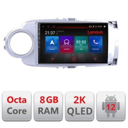 Navigatie Toyota Yaris 2010-2018 M-YARIS10 Octa Core Android Radio Bluetooth GPS WIFI/4G DSP 2K 8+128GB 360 Tos RESIGILAT
