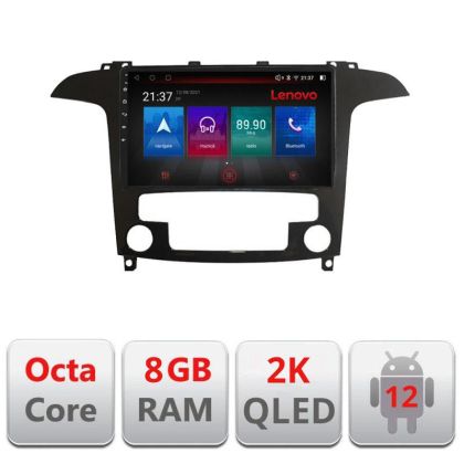 Navigatie Ford S-Max 2008-2012 E-003 Octa Core Android Radio Bluetooth GPS WIFI/4G DSP 2K 8+128GB 360 Toslink RESIGILAT