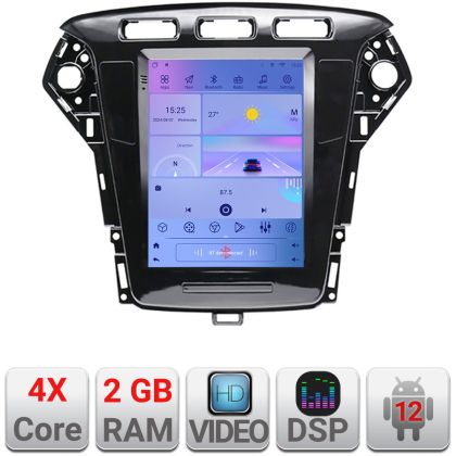 Navigáció Ford Mondeo 2010-2013 típus tesla rádió gps internet 4 magos carplay android auto 2+32 kit-tesla-mondeo-10+ED
