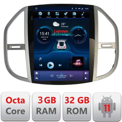 Navigáció Mercedes Vito 2016- tesla type rádió gps internet 8 Core 3+32 4G carplay android autóskészlet-tesla-068+LITE-9.7-3+32