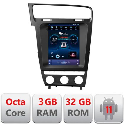 Navigáció VW Golf 7 típus tesla rádió gps internet 8 Core 3+32 4G carplay android autóskészlet-tesla-491+LITE-9.7-3+32