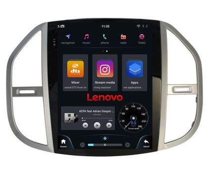 Navigáció Mercedes Vito 2016- típus tesla rádió gps internet Qualcomm 8X 8+128 360 4G carplay android autóskészlet-tesla-068+ULTRA-9.7-8+128