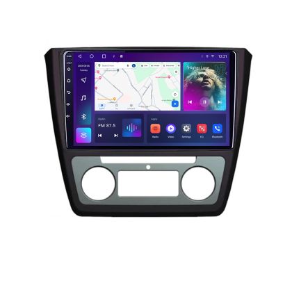 Navigáció Skoda Yeti 2009-2014 B-YETI Android Kijelző QLED Octa Core 4+64 CarPlay Android Autó KIT-YETI+EDT-E309V3