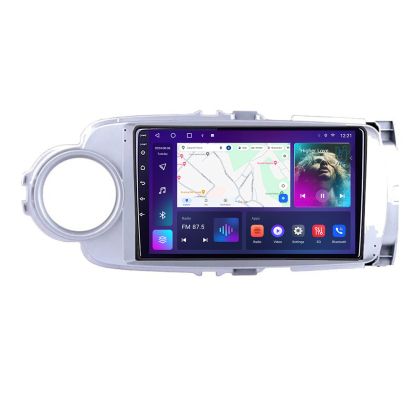Navigáció Toyota Yaris 2010-2018 B-YARIS10 Android QLED képernyő octa core 4+64 Carplay android autó KIT-YARIS10+EDT-E309V3