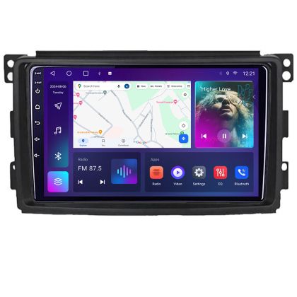 Navigáció Smart 2005-2010 B-SMART05 Android QLED képernyő octa core 4+64 Carplay android auto KIT-smart05+EDT-E309V3