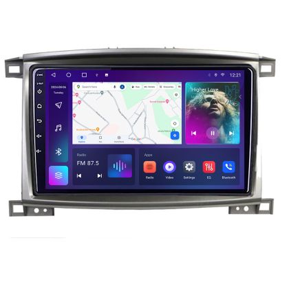 Toyota Land Cruiser L100 2002-2008 B-L100 Android QLED képernyő octa core 4+64 Carplay android autó KIT-l100+EDT-E309V3