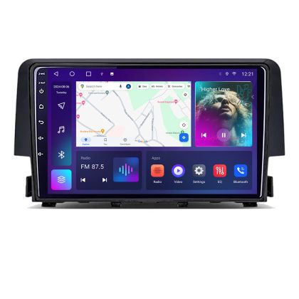 Navigatie Honda Civic 2016-2020 Android Ecran QLED octa core 4+64 carplay android auto KIT-669+EDT-E309V3