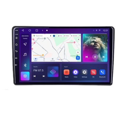 Navigáció Peugeot 307 B-307 Android Kijelző QLED Octa Core 4+64 CarPlay Android Auto KIT-307+EDT-E309V3