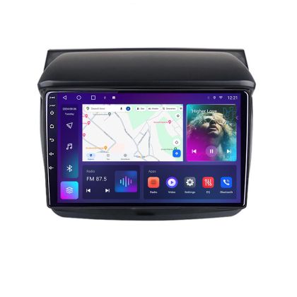 Navigáció Mitsubishi L200 2006-2014 B-094 Android QLED képernyő octa core 4+64 Carplay android auto KIT-094+EDT-E309V3