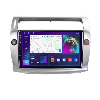 Navigáció Citroen C4 Quad Core B-088 Android Kijelző QLED Octa Core 4+64 CarPlay Android Auto KIT-088+EDT-E309V3