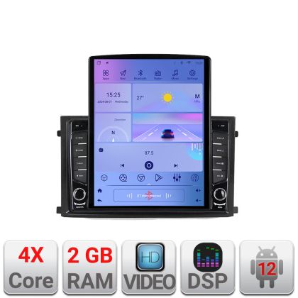 Navigáció Ssangyong Rexton 2019- KIT-rexton képernyő típus TESLA 9.7" Android Rádió Bluetooth Internet GPS WIFI 2+32 DSP Quad