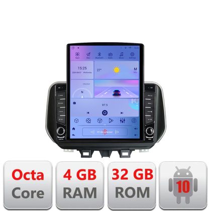 Navigáció Hyundai Tucson 2019 KIT-1135 TESLA típusú képernyő 9.7" 8 magos 4+32 4G DSP Android Rádió Bluetooth Internet GPS WIFI