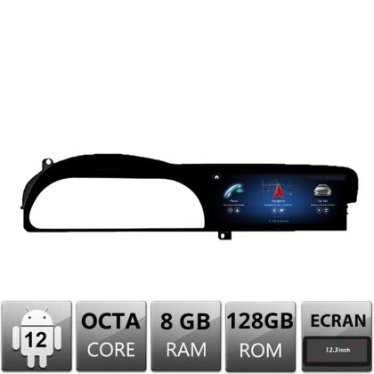 Dedikált navigáció Mercedes S-osztály W221 2010-2013 NTG3.5 Android rendszer 12.3" képernyő Qualcomm 8+128 4G BT GPS WIFI