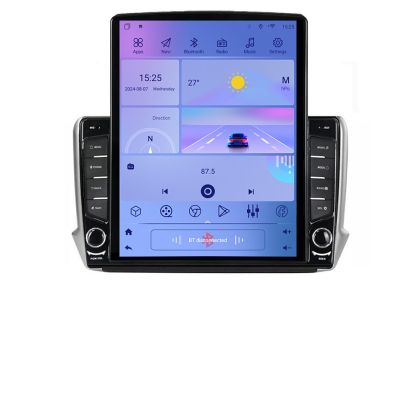 Navigáció Peugeot 208 2008 K-PSA TESLA típusú 9.7"-os képernyő Android Rádió Bluetooth Internet GPS WIFI 2+32 DSP Quad Core