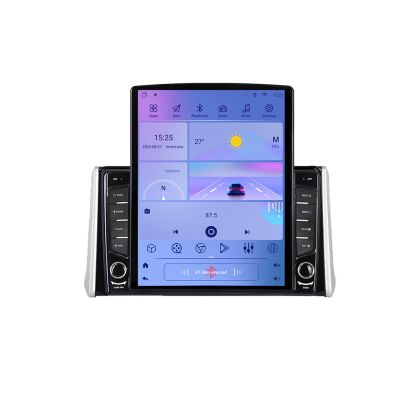 Toyota Rav4 2018- K-RAV4 TESLA típusú navigáció 9.7"-os képernyővel, Android Rádióval, Bluetooth Internettel, GPS-szel, WIFI-vel, 2+32 DSP, négymagos processzorral