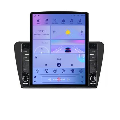 SKODA Navigáció SKODA OCTAVIA 2014-2020 Manuális K-279 TESLA típusú 9.7"-os képernyő Android Rádió Bluetooth Internet GPS WIFI