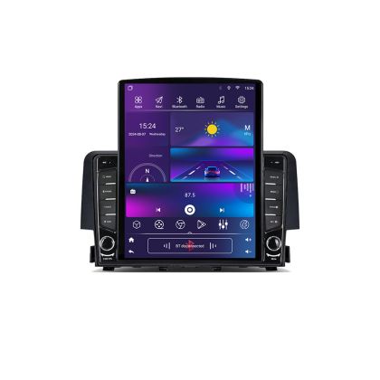 Honda Civic 2016-2020 K-669 TESLA típusú navigáció 9.7"-os képernyővel, Android Rádióval, Bluetooth Internettel, GPS-szel, WIFI-vel, 2+32 DSP Quad