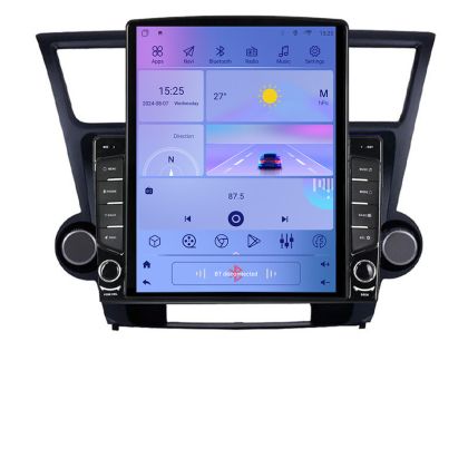 Toyota Highlander 2007-2013 TESLA típusú navigáció 9.7"-os képernyővel, Android Rádióval, Bluetooth Internettel, GPS-szel, WIFI-vel, 2+32 DSP Quad