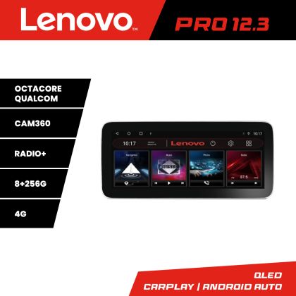 Navigáció Smart For Two 2005-2010 Lenovo PRO 8+256 12.3 hüvelykes QLED Android 4G DSP GPS internet Kit-smart05