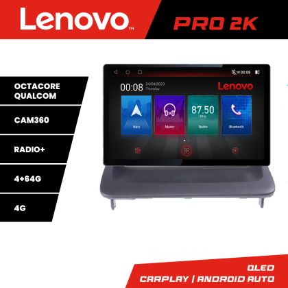 NavigációVolvo C40 Lenovo PRO 4+64 2K 13 hüvelykes qled android 4G DSP gps internet Kit-C40