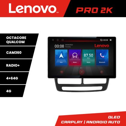 Navigáció Fiat Doblo 2010-2017 és Opel Combo 2010-2017 Lenovo PRO 4+64 2K 13 hüvelykes qled android 4G DSP gps internet Kit-DOBLO10 v1