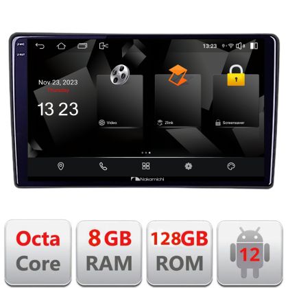 Navigáció Nakamichi Ford Fiesta 2020- Android rádió gps internet octa core 8+128 Carplay android auto