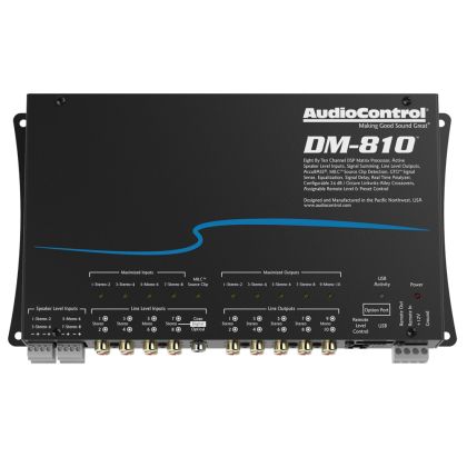 Procesor de sunet Audio Control DM-810 ,în 2-4 Ω, fără amplificator, procesor DSP