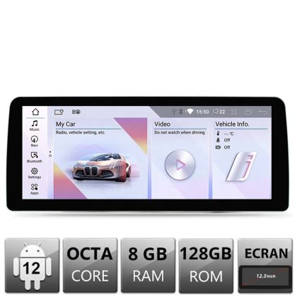 Navigáció BMW 1-es széria E87 2003-2008 CCC Android képernyő 12.3" 8+128 4G BT