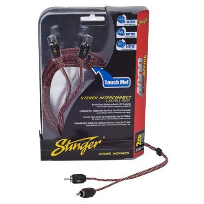 6.1m Cablu RCA coaxial 2 canale, fir rasucit, tata-tata