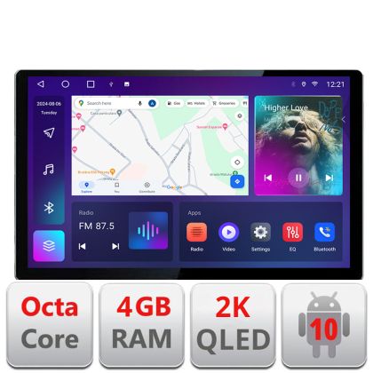 Dedikált navigáció Chevrolet Captiva N-020 Edonav képernyő 13" 2K 4+32 Android Waze USB navigáció 4G 360 Toslink Youtube Rádió KI