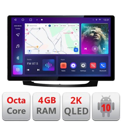 Dedikált navigáció Mercedes W211 W219 N-090 Edonav képernyő 13" 2K 4+32 Android Waze USB navigáció 4G 360 Toslink Youtube Rádió K