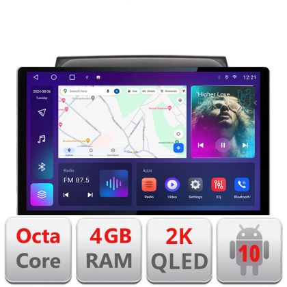 Dedikált navigáció Mitsubishi L200 2006-2014 N-094 Edonav képernyő 13" 2K 4+32 Android Waze USB navigáció 4G 360 Toslink Youtube