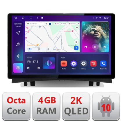 Dedikált navigáció Renault Megane 2 N-098 Edonav képernyő 13" 2K 4+32 Android Waze USB navigáció 4G 360 Toslink Youtube Rádió KÉSZLET