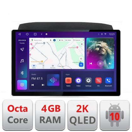 Dedikált navigáció Hyundai Elantra 2007-2011 N-2009 Edonav képernyő 13" 2K 4+32 Android Waze USB navigáció 4G 360 Toslink Youtube