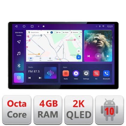 Dedikált navigáció Mercedes R-osztály N-215 Edonav képernyő 13" 2K 4+32 Android Waze USB navigáció 4G 360 Toslink Youtube Rádió KÉSZLET