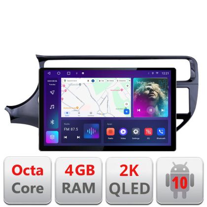 Dedikált navigáció Kia Rio N-504 Edonav képernyő 13" 2K 4+32 Android Waze USB navigáció 4G 360 Toslink Youtube Rádió KIT-504 és EDT-