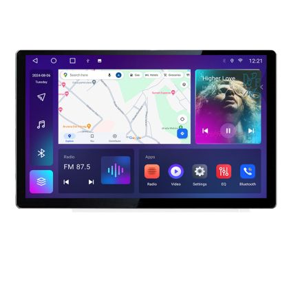 Navigatie dedicata Skoda Fabia 2015- N-541 Edonav ecran 13" 2K 4+32 Android Waze USB Navigatie 4G 360 Toslink Youtube Radio KI