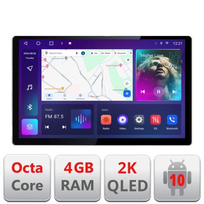 Dedikált navigáció Mercedes GLK 2012-2015 NTG4.5 N-GLK Edonav képernyő 13" 2K 4+32 Android Waze USB Navigáció 4G 360 Toslink Yout