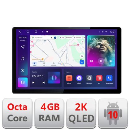 Dedikált navigáció NISSAN Navara 2017- N-NAVARA17 Edonav képernyő 13" 2K 4+32 Android Waze USB navigáció 4G 360 Toslink Youtube R