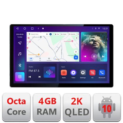 Dedikált navigáció Subaru Outback 2014-2019 vagy Subaru XV 2017-2018 N-OUTBACK5 Edonav képernyő 13" 2K 4+32 Android Waze USB navigáció 4G 360 Toslink Youth