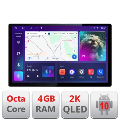 Dedikált navigáció DODGE RAM 2019- Edonav képernyő 13" 2K 4+32 Android Waze USB navigáció 4G 360 Toslink Youtube Rádió készlet-RAM201
