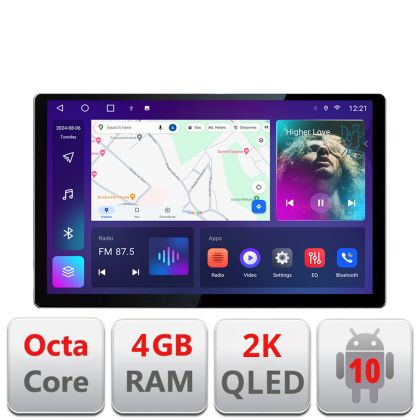 Volvo S80 2004-2006 N-S80 Edonav navigáció 13" 2K képernyő 4+32 Android Waze USB navigáció 4G 360 Toslink Youtube Rádió