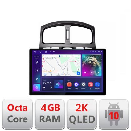 Dedikált navigáció Hyundai Santa Fe 2000-2006 Edonav képernyő 13" 2K 4+32 Android Waze USB navigáció 4G 360 Toslink Youtube Rádió