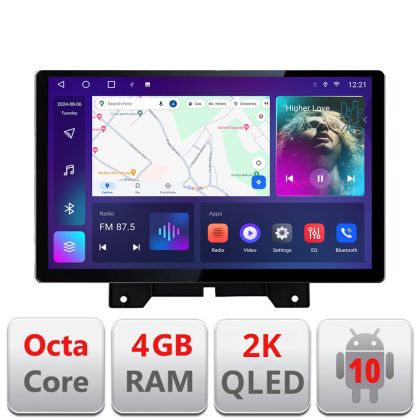 Dedikált navigáció Range Rover Sport 2005-2010 Edonav képernyő 13" 2K 4+32 Android Waze USB navigáció 4G 360 Toslink Youtube Radi