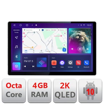 Dedikált navigáció Fiat Stilo N-STILO Edonav képernyő 13" 2K 4+32 Android Waze USB navigáció 4G 360 Toslink Youtube Rádió KIT-sti