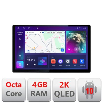 Dedikált navigáció Mercedes W204 2008-2012 N-W204 Edonav képernyő 13" 2K 4+32 Android Waze USB Navigáció 4G 360 Toslink Youtube R