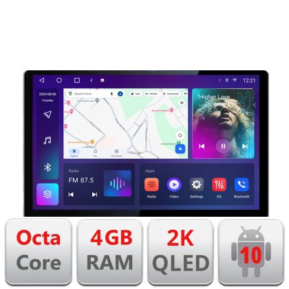 Dedikált navigáció Mercedes SL W230 2004-2011 N-W230 Edonav képernyő 13" 2K 4+32 Android Waze USB navigáció 4G 360 Toslink YouTube