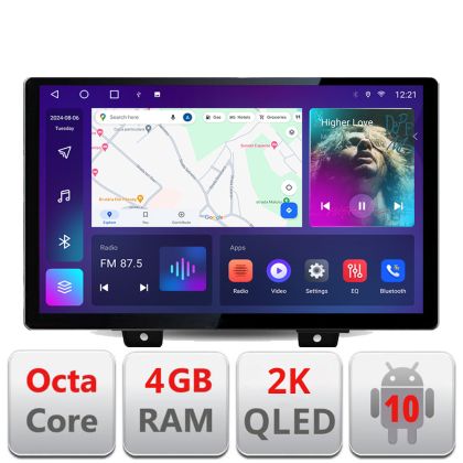 Dedikált navigáció Jeep Wrangler 2018- N-WRANGLER Edonav képernyő 13" 2K 4+32 Android Waze USB navigáció 4G 360 Toslink Youtube R