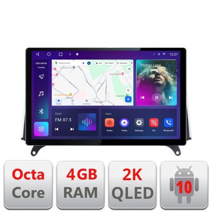 Dedikált navigáció BMW X5 X6 2009-2014 CIC Edonav képernyő 13" 2K 4+32 Android Waze USB navigáció 4G 360 Toslink Youtube Rádió KI