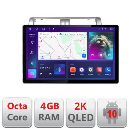 Dedikált navigáció Toyota Landcruiser J150 Prado 2014-2017 N-065 Edonav képernyő 13" 2K 4+32 Android Waze USB Navigáció 4G 360 fokos